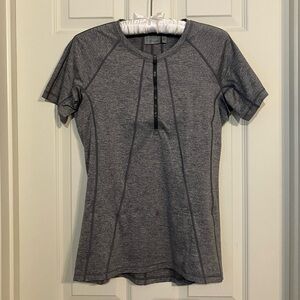 Athleta Pacifica UPF Zip Up Short-Sleeved Tee Shirt